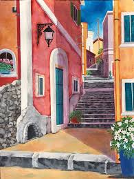 Positano Italy Canvas Art Painting