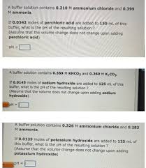 Answered A Buffer Solution Contains 0