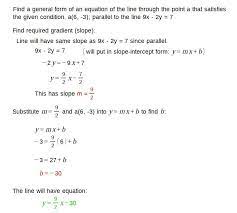 Find A General Form Of An Equation Of