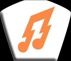 Orange Lightning Bolt Note Icon