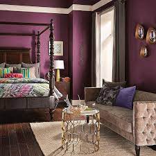 Purple Bedrooms Living Room Paint