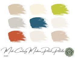 Mid Century Modern Behr Paint Palette