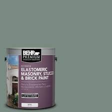 1 Gal Ms 61 Frosted Green Elastomeric Masonry Stucco And Brick Exterior Paint