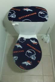 Denver Broncos Fleece Toilet Lid Tank