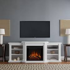 Real Flame Valmont Electric Fireplace White