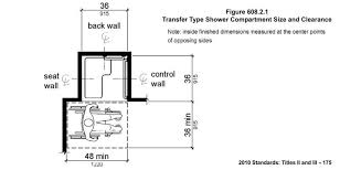 Ada Compliant Showers Transfer Shower