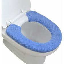 Litzee Heavyweight Washable Blue Toilet
