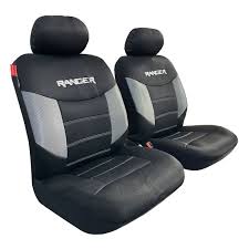 Ford Ranger Seat Covers Black Carbon