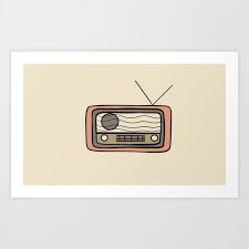 Wavy Radio Art Print By Mimi Kc Art