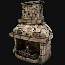 Outdoor Fireplace 2016 3d Model By