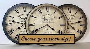 Italian Hotel Wall Clock Choose From 8