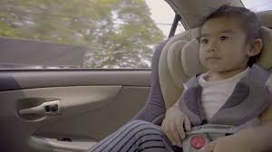 Kids In Car Seats Stock Footage