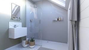 White Sparkle Bathroom Wall Panels