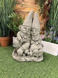 Loving Gnomes On A Bench Gift