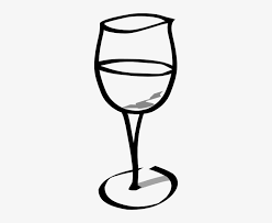 White Wine Glass Icon On White