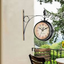 Double Sided Station Wall Clocks For