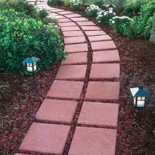 Red Square Concrete Step Stone