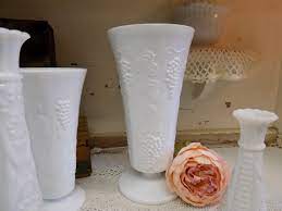 Milk Glass Vases And Bud Vases