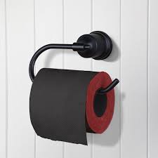 Bathroom Toilet Paper Holder 304 Stainless Steel Bath Toilet Tissue Holder Wall Mount Matte Black