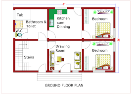 Triplex House Plan In India 1000 Sqft