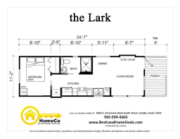 Homeco Platinum Cottages The Lark Floorplan