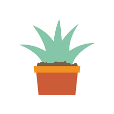 Isolated Plant Inside Pot Vector Design
