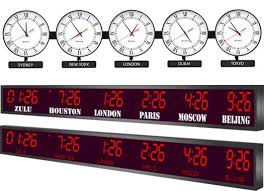Digital Time Zone Clocks At Best