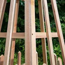 Cedar Large Sized Pyramid Trellis By