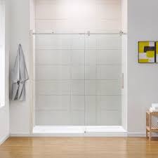 Kelsey 72 In Satin Nickel Shower Door