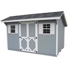 Classic Saltbox 10 Ft X 14 Ft Wood Storage Building Diy Kit With Floor