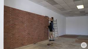 Diy Faux Brick Accent Wall Diy Huntress