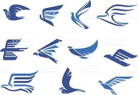 Blue Bird Falcon Logo Free Vector Art