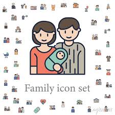 Baby Icon Family Icons Universal Set