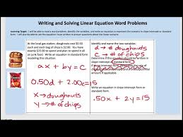 Linear Equations Word Problems 3