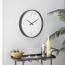 Black Glass Og Wall Clock 042149