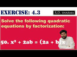 Quadratic Equation By Factorisation