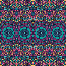 Colorful Doodle Vector Seamless Pattern