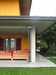 Patio Closed Off With Folding Glass