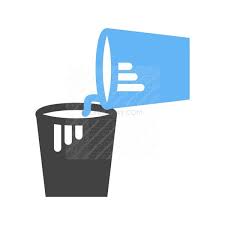 Paint Buckets Blue Black Icon Iconbunny