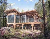 modern timber home floor plans