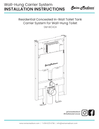 Dual Flush Toilet Tank Installation Manual