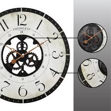 Oversized Carlisle Gears Wall Clock