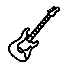 Electric Guitar Icon Stock Vector By