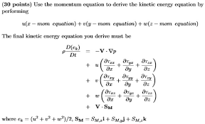 Kinetic Energy Equation