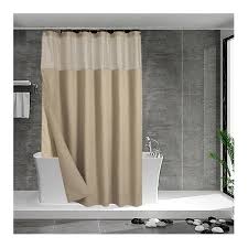 Hookless 3 In 1 Brown Fabric Shower