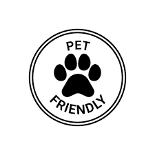 Pet Friendly Sign Stamp With Paw Animal