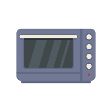 Fan Convection Oven Icon Flat Vector