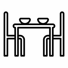 Premium Vector Dining Table Icon With