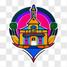 Colorful Church Building With