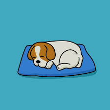Cute Sleepy Puppy Character Design